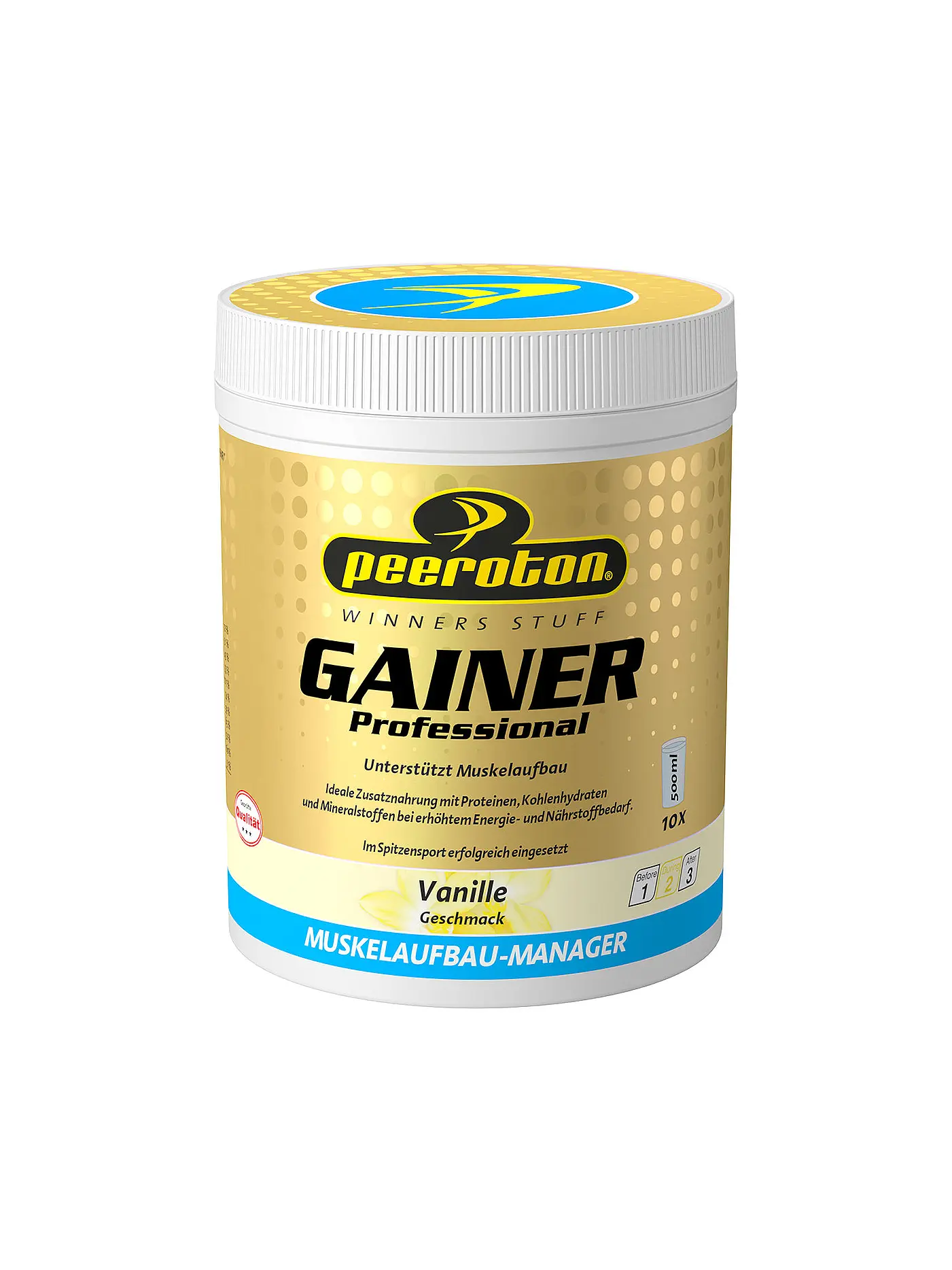 PEEROTON | GAINER Professional myprotein Shake Vanille 600g | 